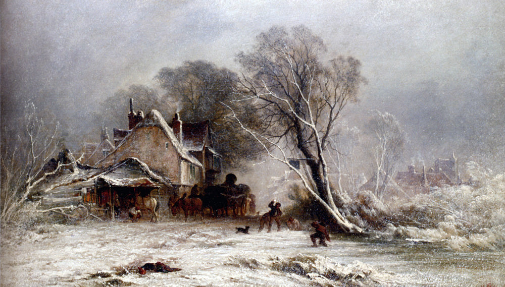 George Augustsus Williams The Snowball Fight - Canvas Print