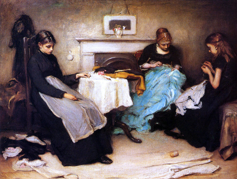 Frank Holl The Song of the Shirt - Canvas Print