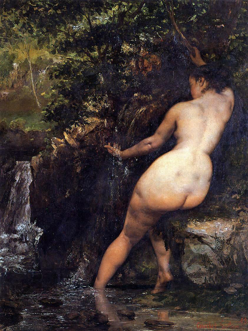 Gustave Courbet The Source - Canvas Print
