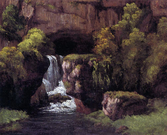 Gustave Courbet The Source of the Lison - Canvas Print