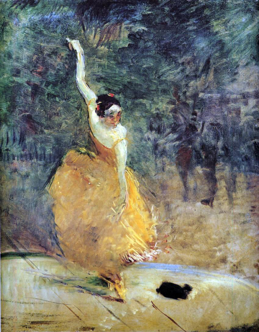 Henri De Toulouse-Lautrec The Spanish Dancer - Canvas Print