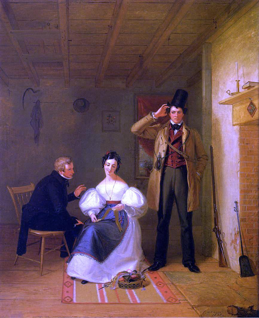 William Sidney Mount The Sportsman's Last Visit - Canvas Print