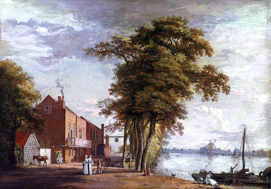 Paul Sandby The Spread Eagle Tavern, Millbank - Canvas Print