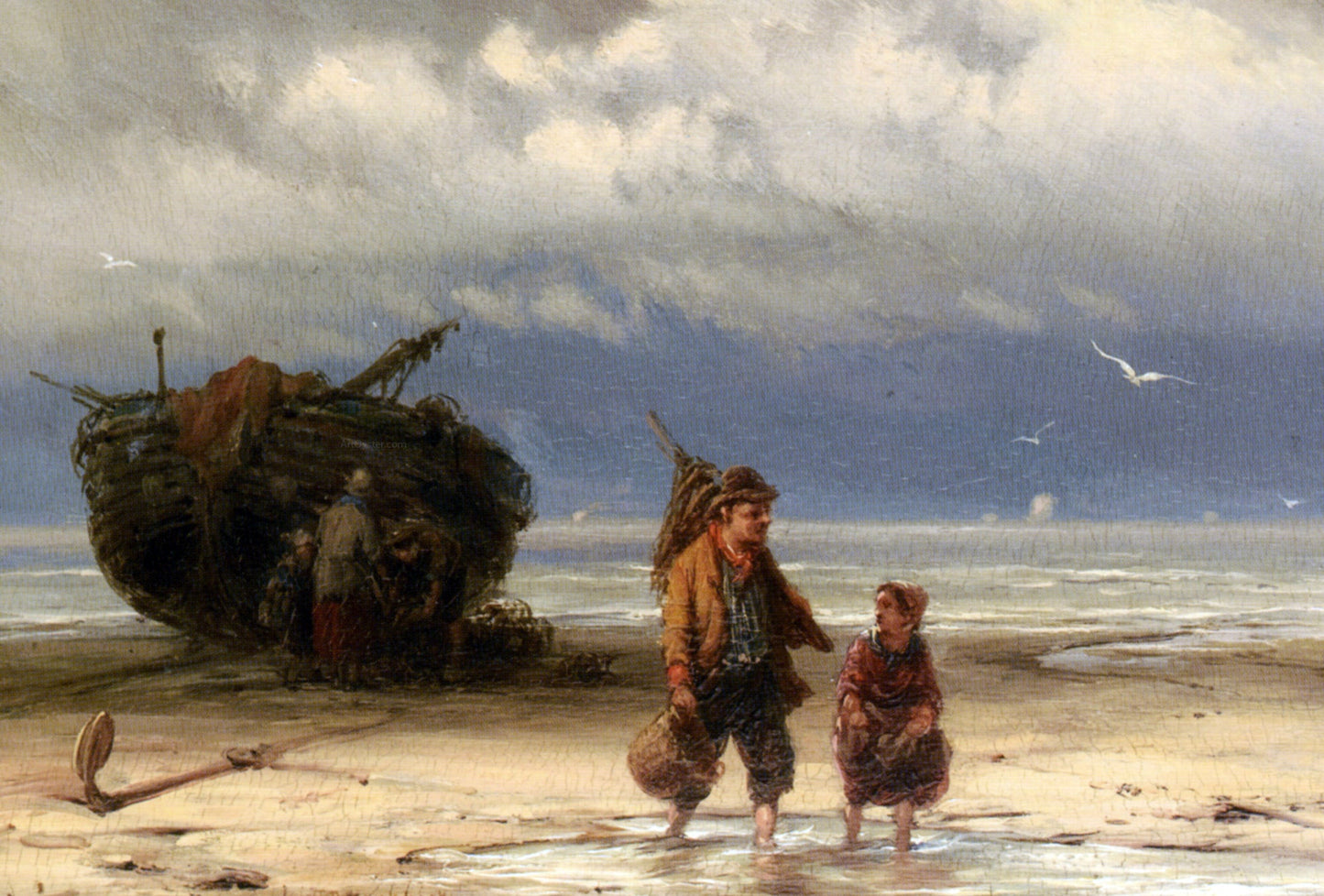Johannes Hermanus Koekkoek The Start of the Day - Canvas Print