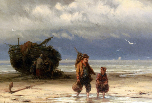 Johannes Hermanus Koekkoek The Start of the Day - Canvas Print
