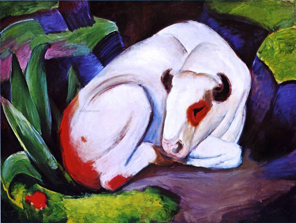 Franz Marc The Steer (also known as The Bull) - Canvas Print
