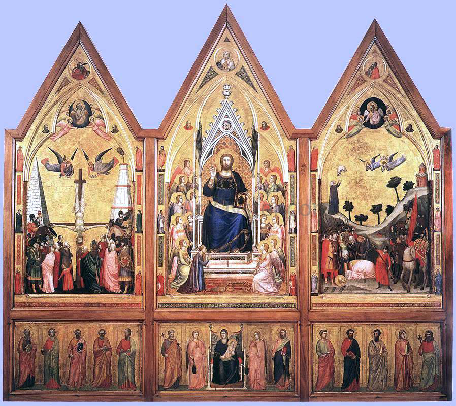 Giotto The Stefaneschi Triptych - Canvas Print