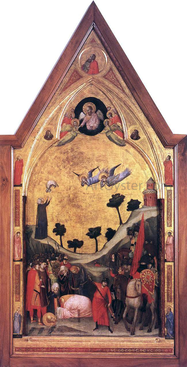 Giotto Di Bondone The Stefaneschi Triptych: Martyrdom of St Paul - Canvas Print