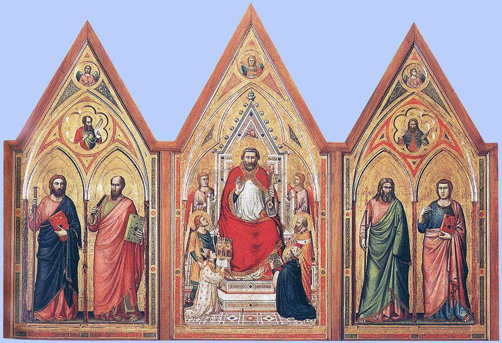 Giotto Di Bondone The Stefaneschi Triptych (verso) - Canvas Print