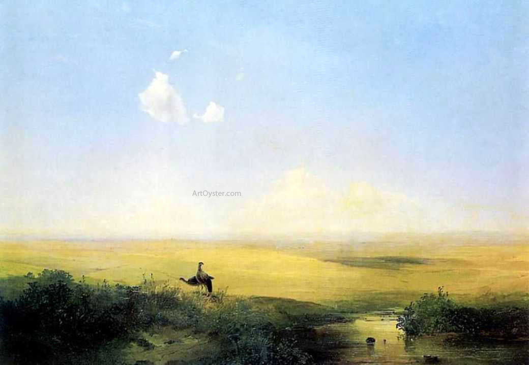 Alexei Kondratevich Savrasov The Steppe in Daytime - Canvas Print