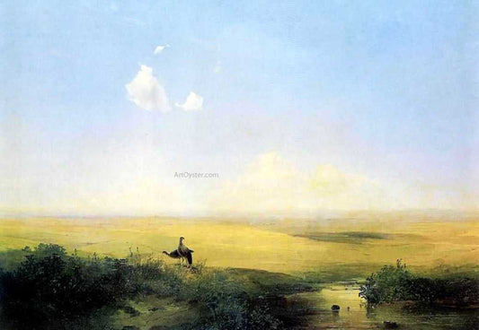 Alexei Kondratevich Savrasov The Steppe in Daytime - Canvas Print