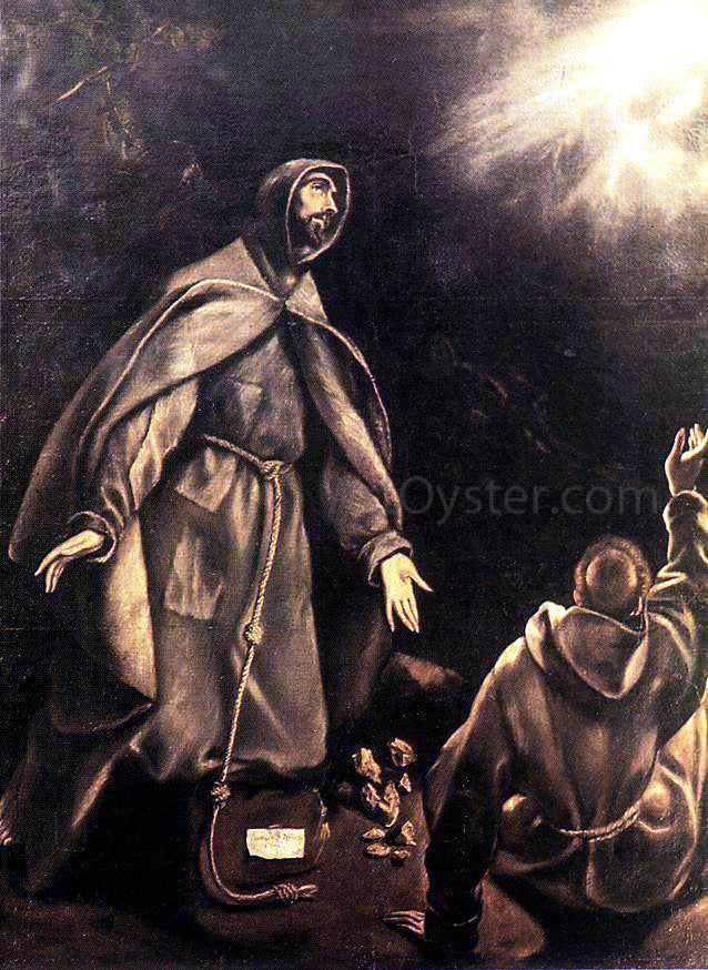 El Greco The Stigmatization of St Francis - Canvas Print