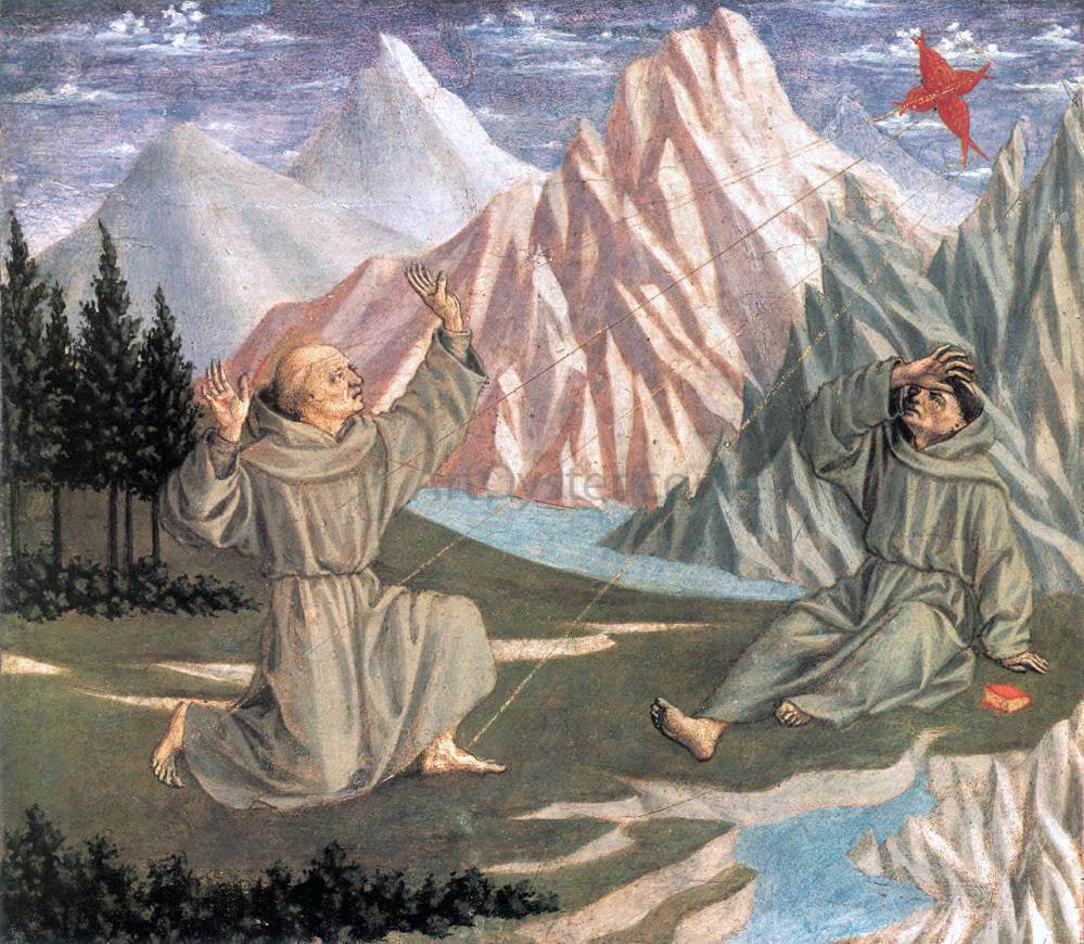 Domenico Veneziano The Stigmatization of St Francis (predella 1) - Canvas Print