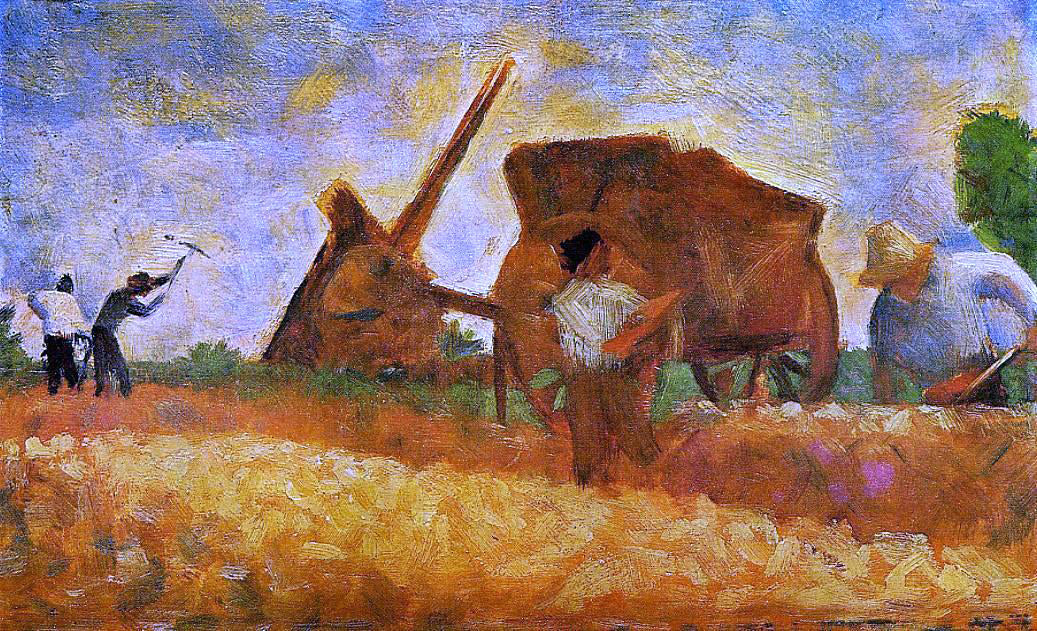 Georges Seurat The Stone Breakers - Canvas Print