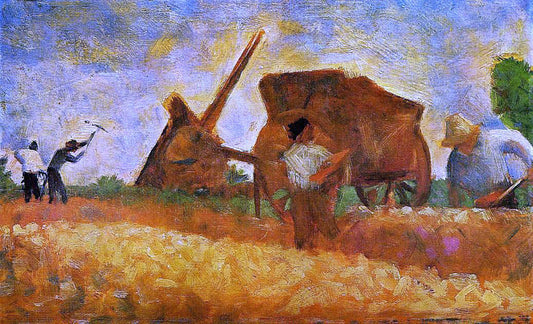 Georges Seurat The Stone Breakers - Canvas Print