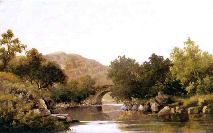 Robert Scott Duncanson The Stone Bridge - Canvas Print