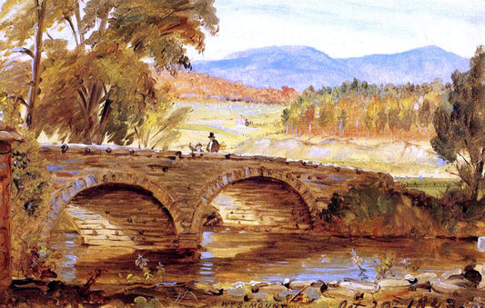 William Sidney Mount The Stone Bridge - Canvas Print