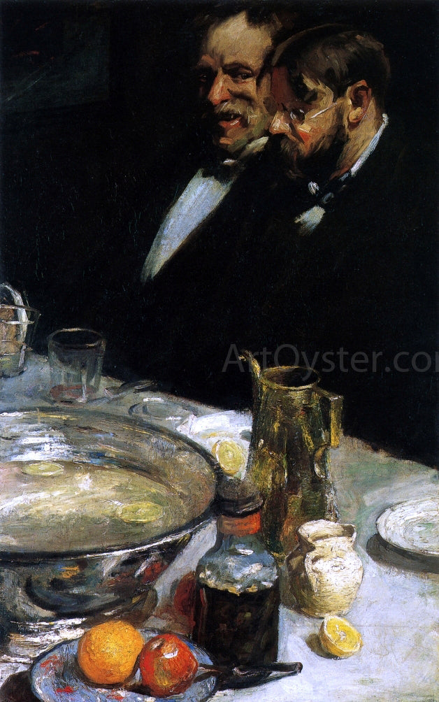 Charles Webster Hawthorne The Story (also known as Pleasures of the Table) - Canvas Print