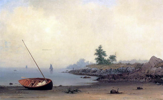 Martin Johnson Heade The Stranded Boat - Canvas Print