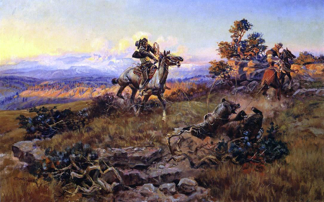 Charles Marion Russell The Stranglers - Canvas Print