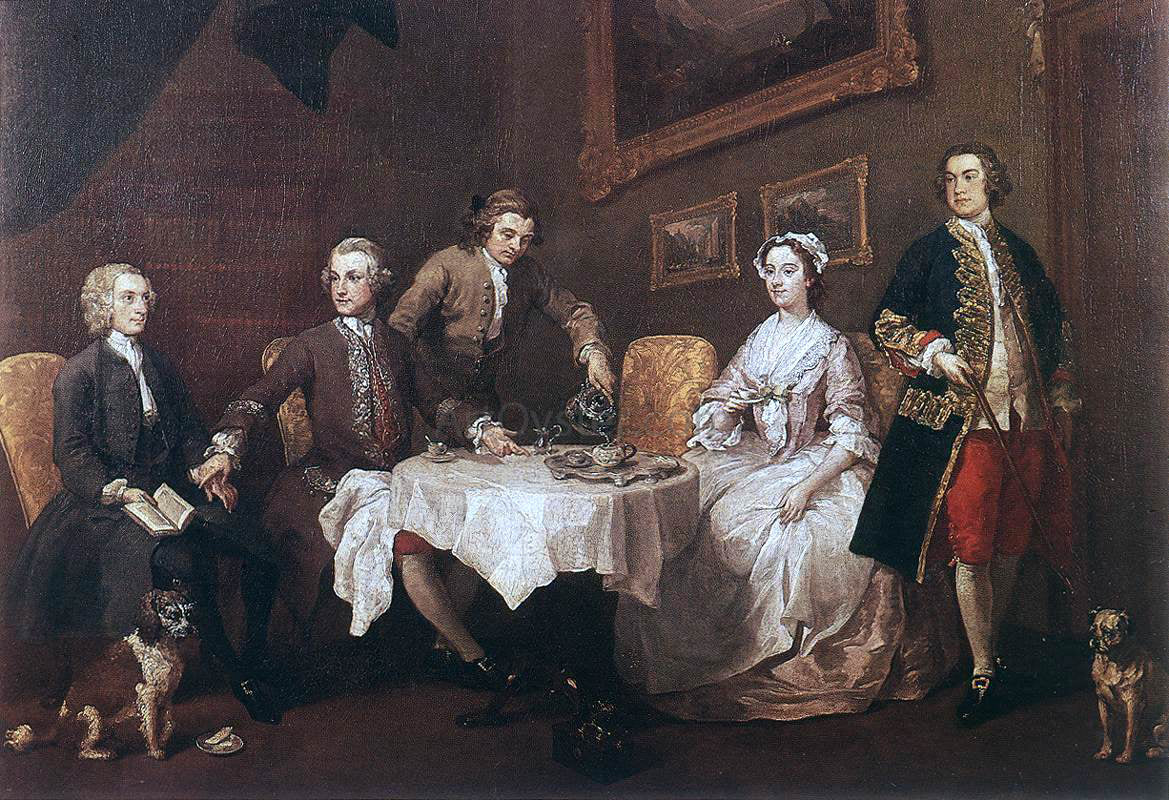 William Hogarth The Strode Family - Canvas Print