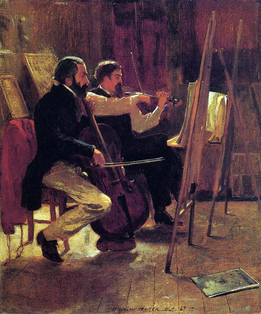 Winslow Homer The Studio - Canvas Print