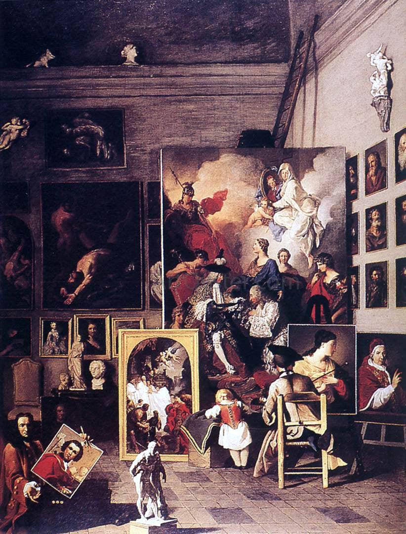 Pierre Subleyras The Studio of the Painter - Canvas Print