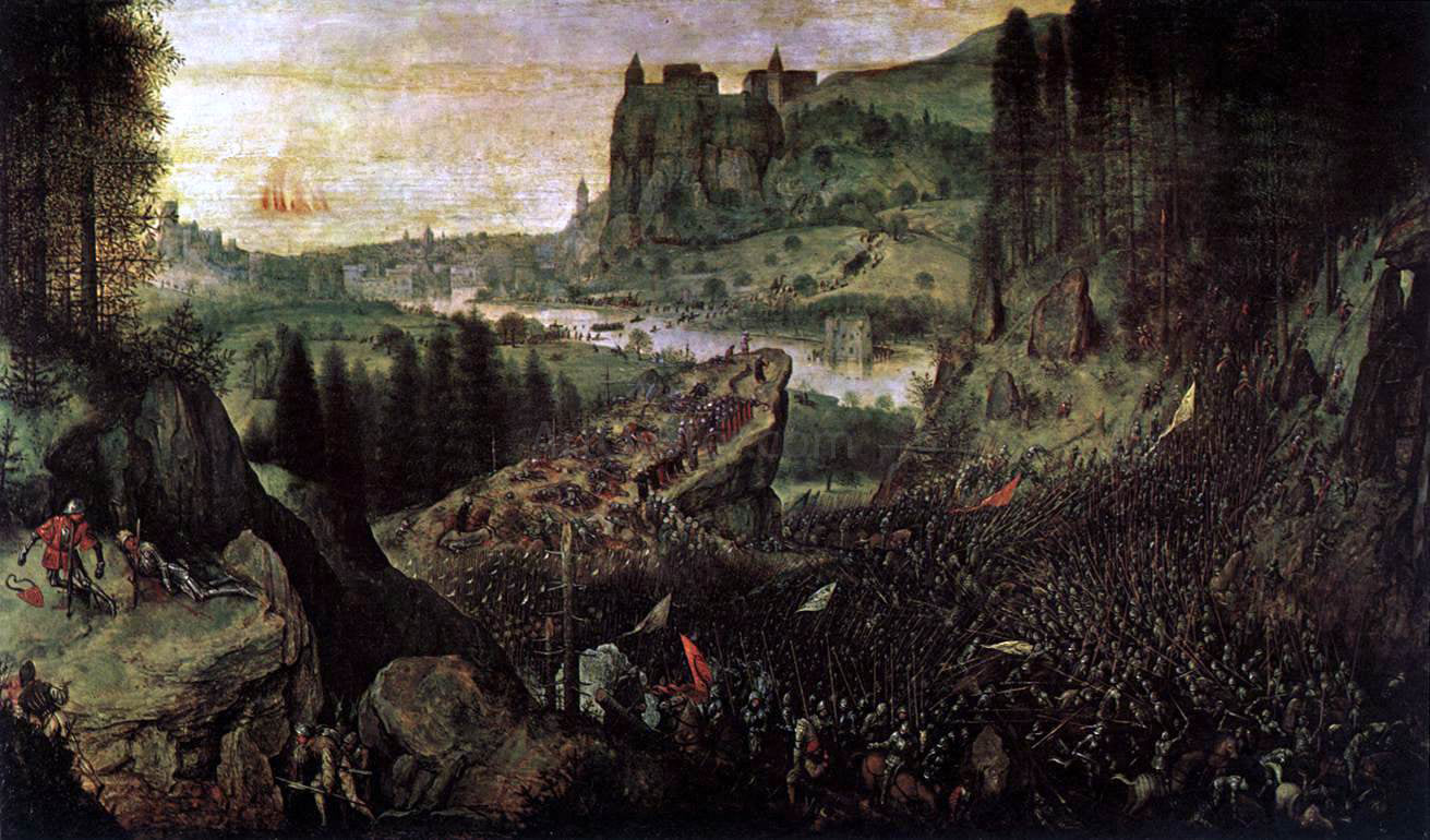 The Elder Pieter Bruegel The Suicide of Saul - Canvas Print