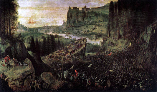 The Elder Pieter Bruegel The Suicide of Saul - Canvas Print