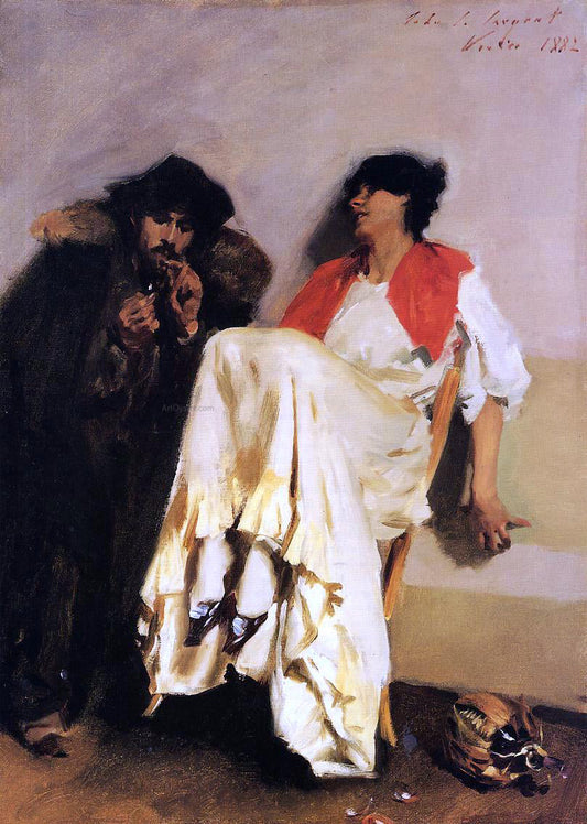 John Singer Sargent The Sulphur Match - Canvas Print