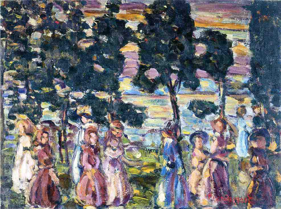 Maurice Prendergast The Sunday Scene - Canvas Print