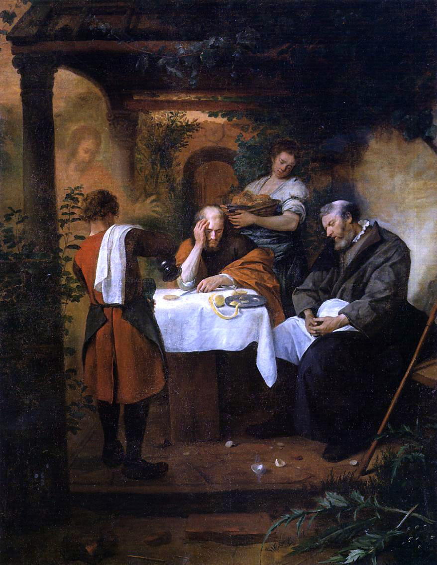 Jan Steen The Supper at Emmaus - Canvas Print