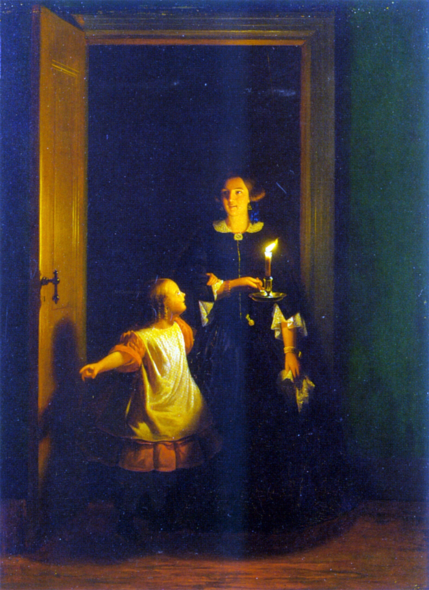 Johannes Rosierse The Surprise - Canvas Print