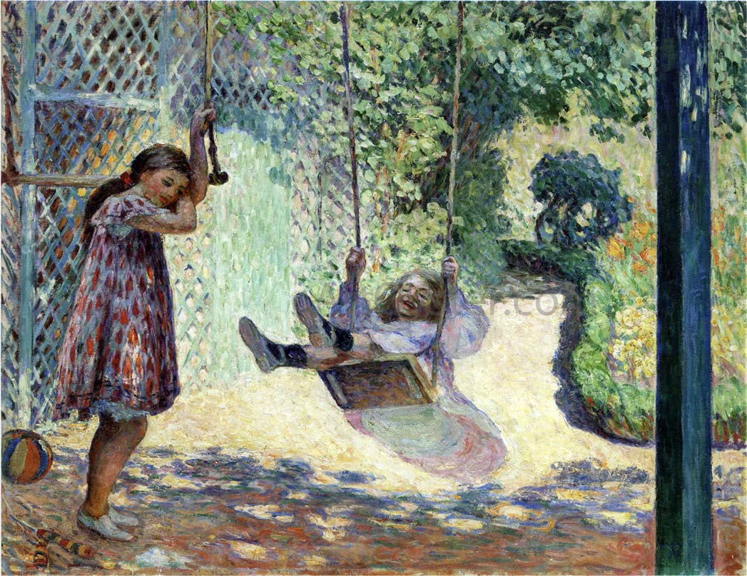 Henri Lebasque The Swing - Canvas Print