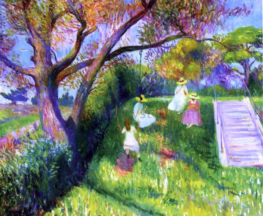 William James Glackens The Swing - Canvas Print