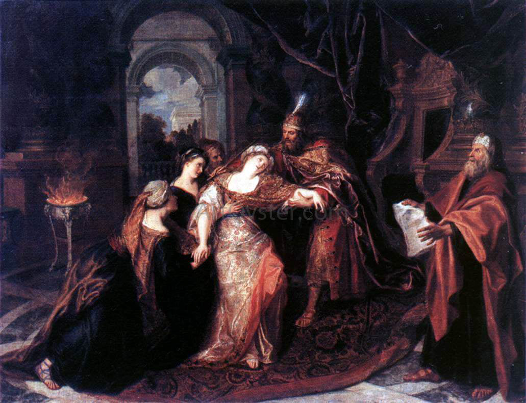 Antoine Coypel The Swooning of Esther - Canvas Print