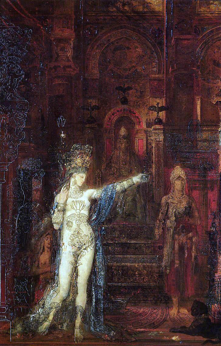 Gustave Moreau The Tatooed Salome - Canvas Print