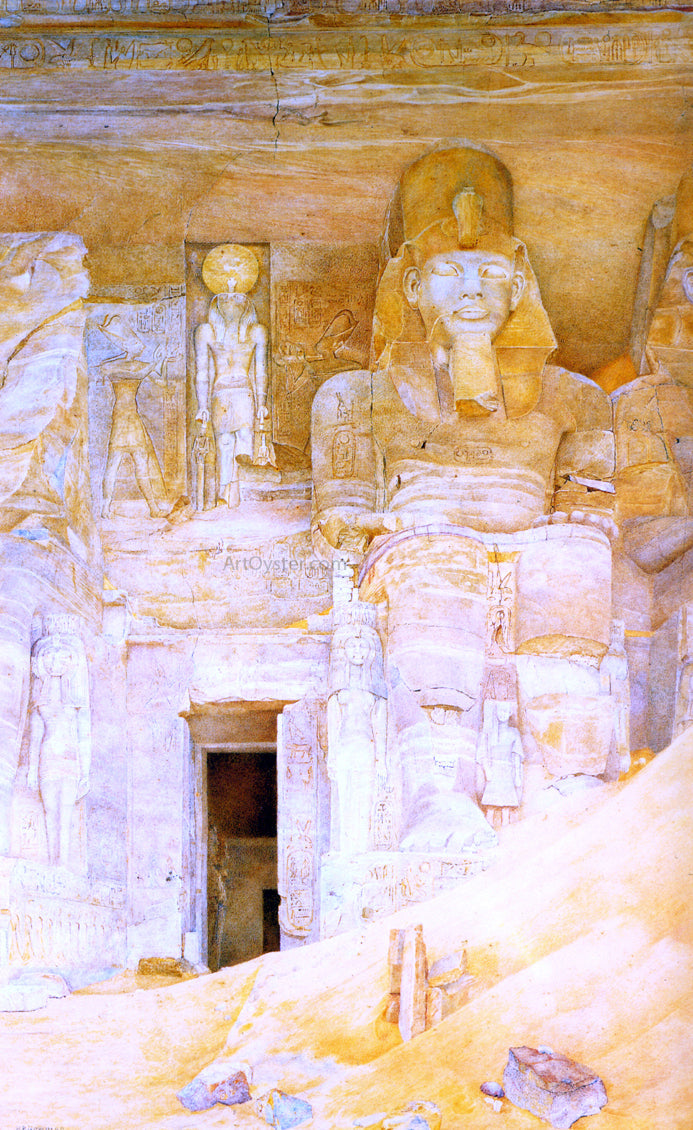 Henry Roderick Newman The Temple Door at Abu Simbel - Canvas Print