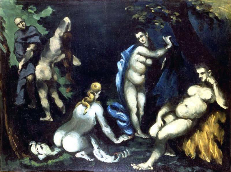 Paul Cezanne The Temptation of Saint Anthony - Canvas Print
