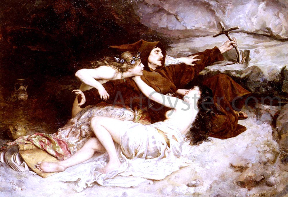 Alexandre Louis Leloir The Temptation of Saint Anthony - Canvas Print