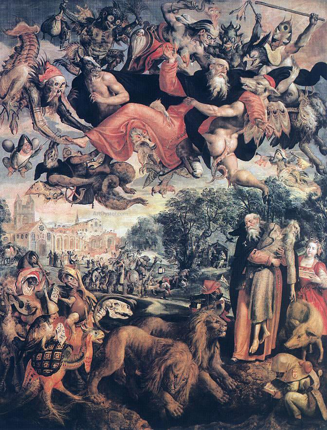 Marten De Vos The Temptation of St Antony - Canvas Print