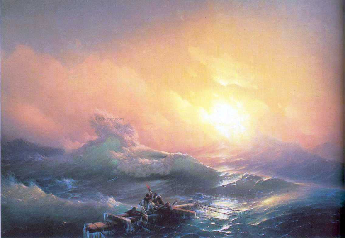 Ivan Constantinovich Aivazovsky The Tenth Wave - Canvas Print