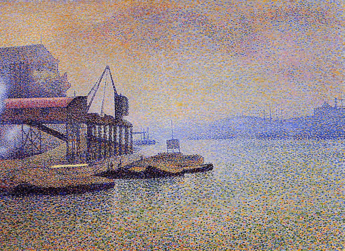 Georges Lemmen The Thames. the Elevator - Canvas Print