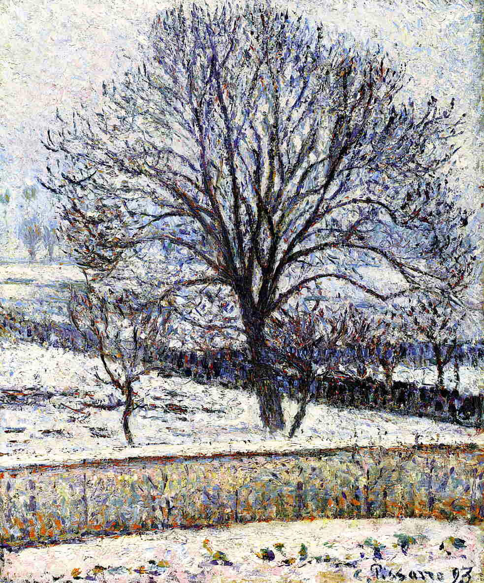 Camille Pissarro The Thaw, Eragny - Canvas Print