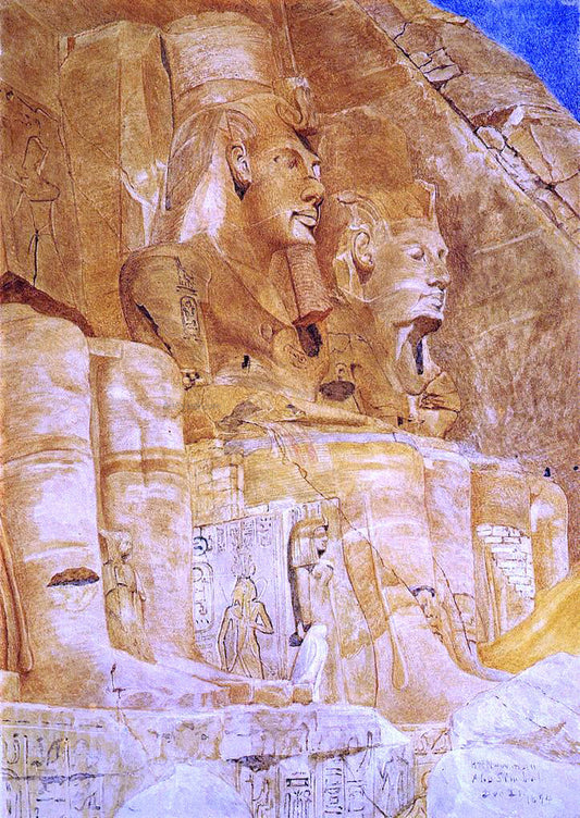 Henry Roderick Newman The Third and Fourth Figures at Abu Simbel - Canvas Print