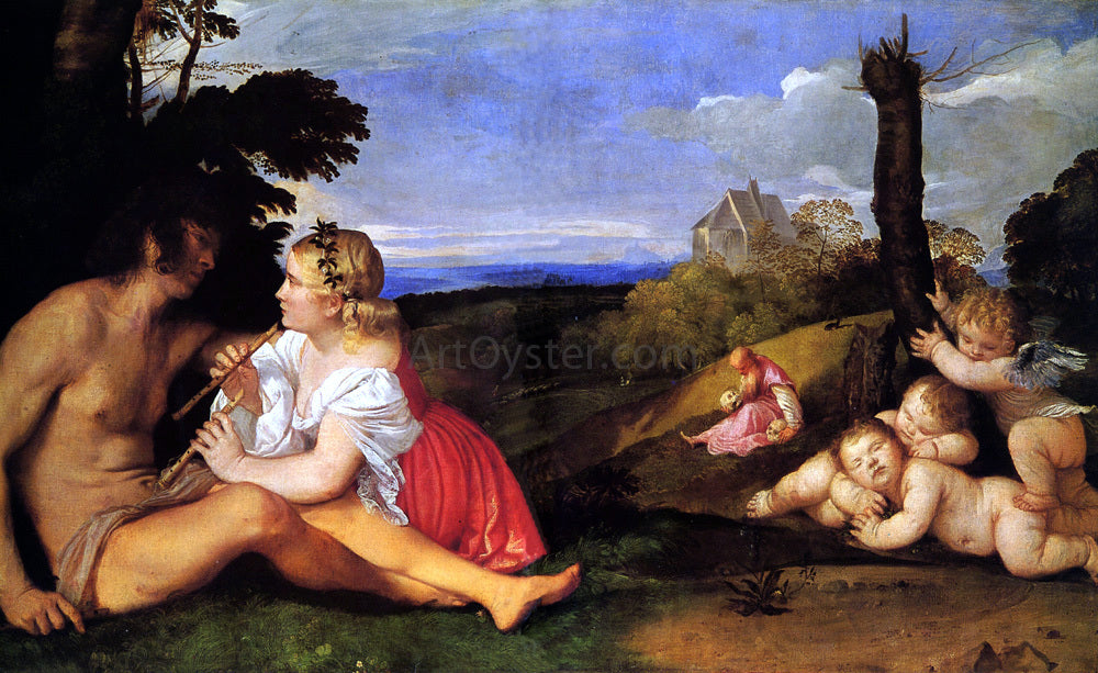 Titian The Three Ages of Man - Canvas Print