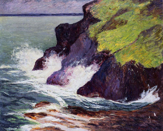 Maxime Maufra The Three Cliffs - Canvas Print