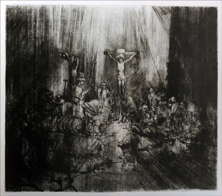 Rembrandt Van Rijn The Three Crosses - Canvas Print
