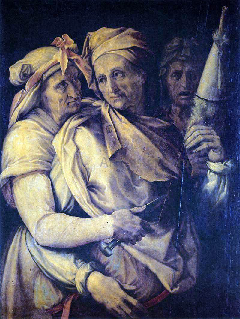 Cecchino Del Salviati The Three Fates - Canvas Print