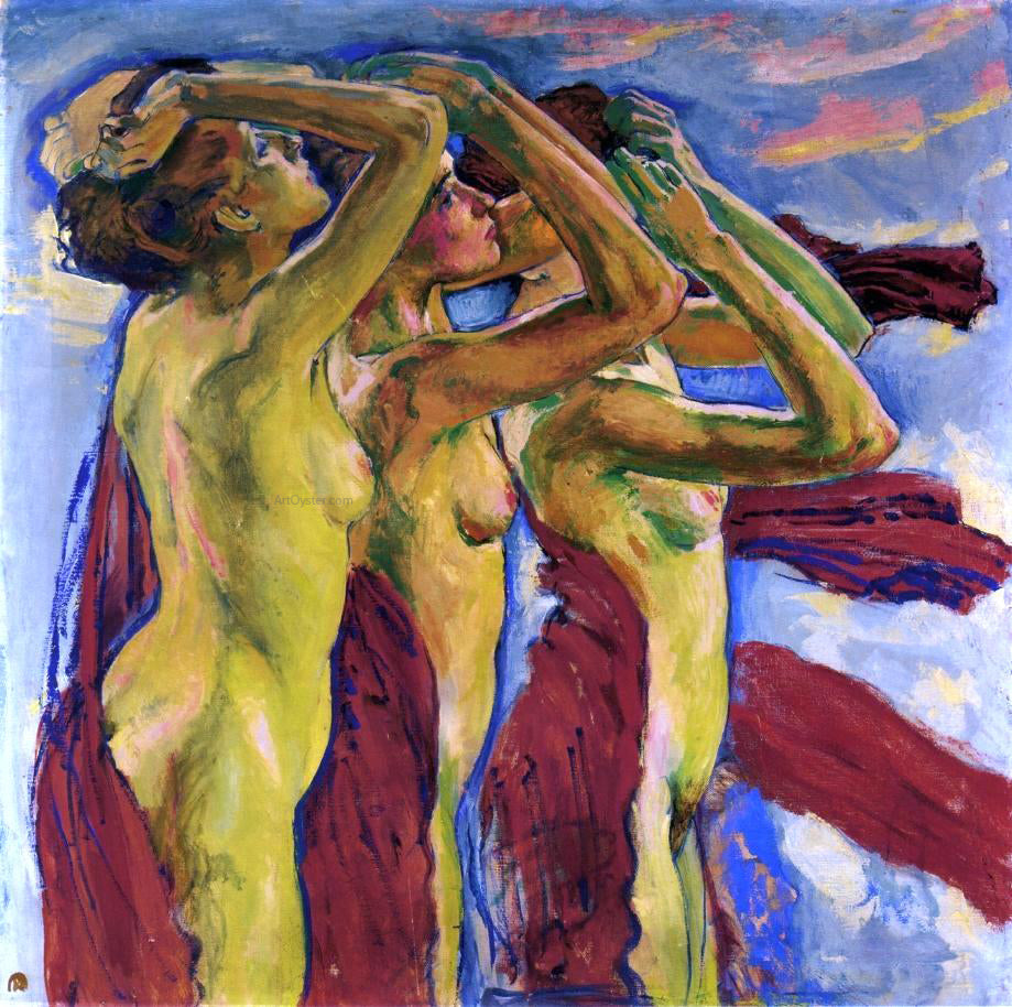 Koloman Moser The Three Graces - Canvas Print